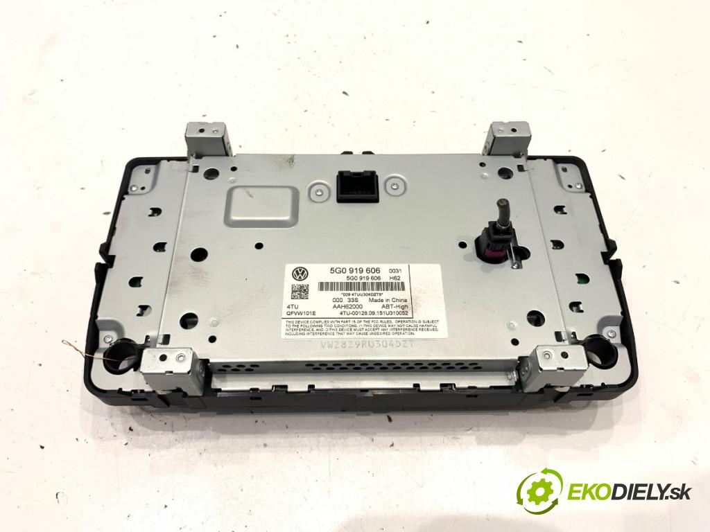 VW PASSAT B8 sedan 2016 140 kW 2.0 TDI 4motion 1968 RADIO 5G0919606 (Audio zariadenie)