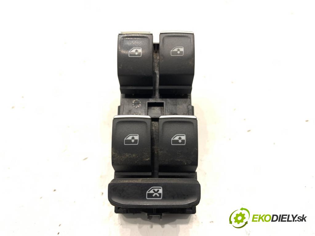 VW PASSAT B8 sedan 2016 140 kW 2.0 TDI 4motion 1968 Prepínač okien 5G0959857E (Prepínacie páčky pod volantom)