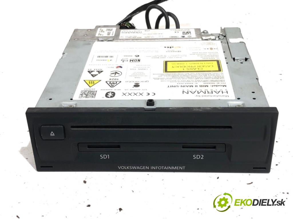 VW PASSAT B8 sedan 2016 140 kW 2.0 TDI 4motion 1968 RADIO Navigácia 3G0035043C (Audio zariadenie)