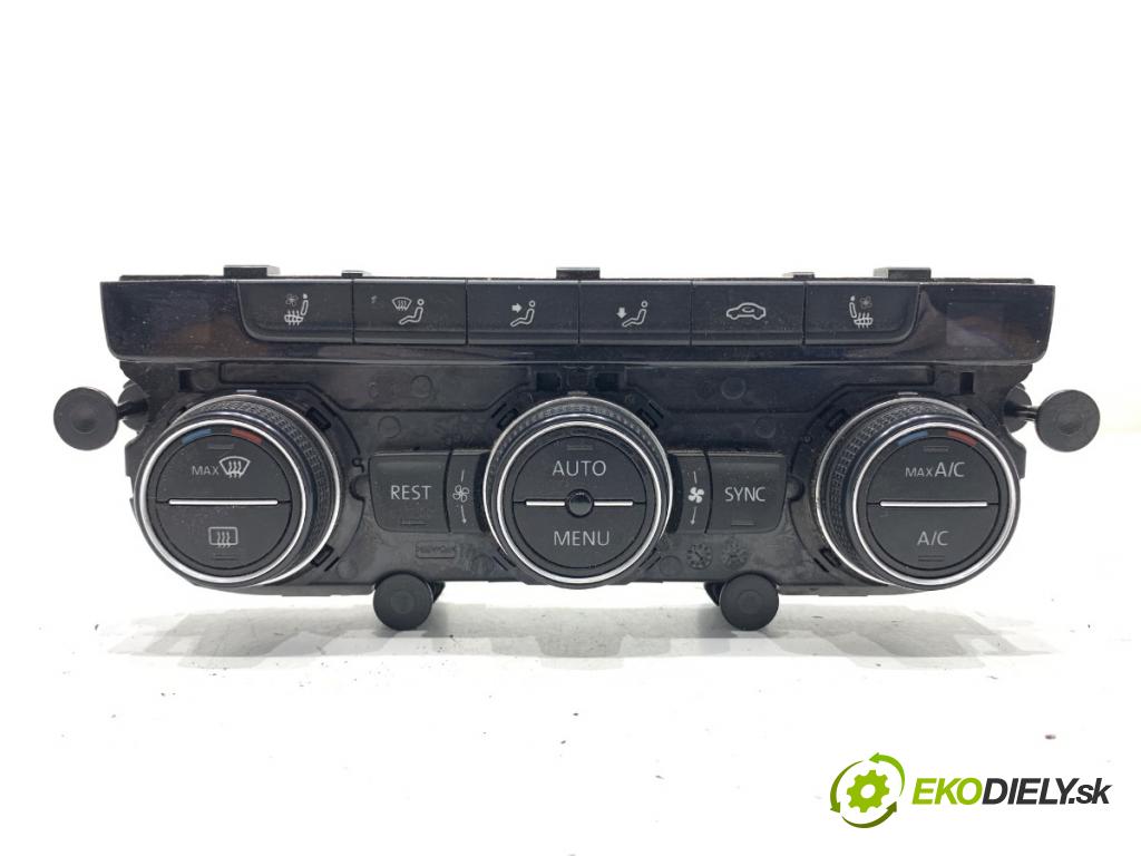 VW PASSAT B8 sedan 2016 140 kW 2.0 TDI 4motion 1968 Panel ovládania kúrenia 5G0907044BJ (Prepínacie páčky pod volantom)