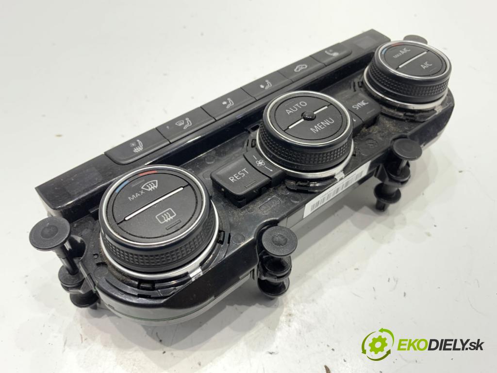 VW PASSAT B8 sedan 2016 140 kW 2.0 TDI 4motion 1968 Panel ovládania kúrenia 5G0907044BJ (Prepínacie páčky pod volantom)