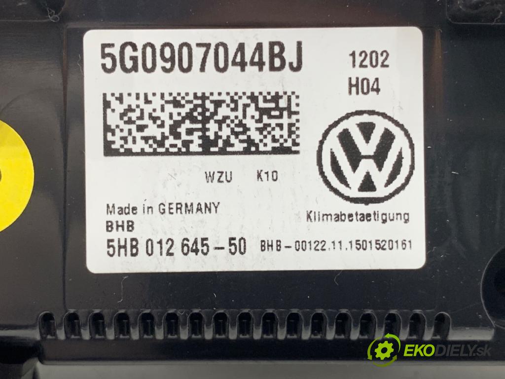 VW PASSAT B8 sedan 2016 140 kW 2.0 TDI 4motion 1968 Panel ovládania kúrenia 5G0907044BJ (Prepínacie páčky pod volantom)