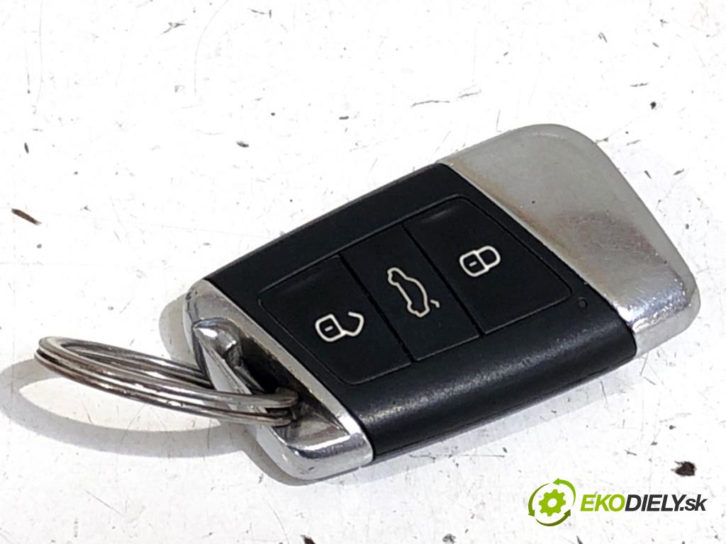 VW PASSAT B8 sedan 2016 140 kW 2.0 TDI 4motion 1968 klíč DÁLKOVÝ: