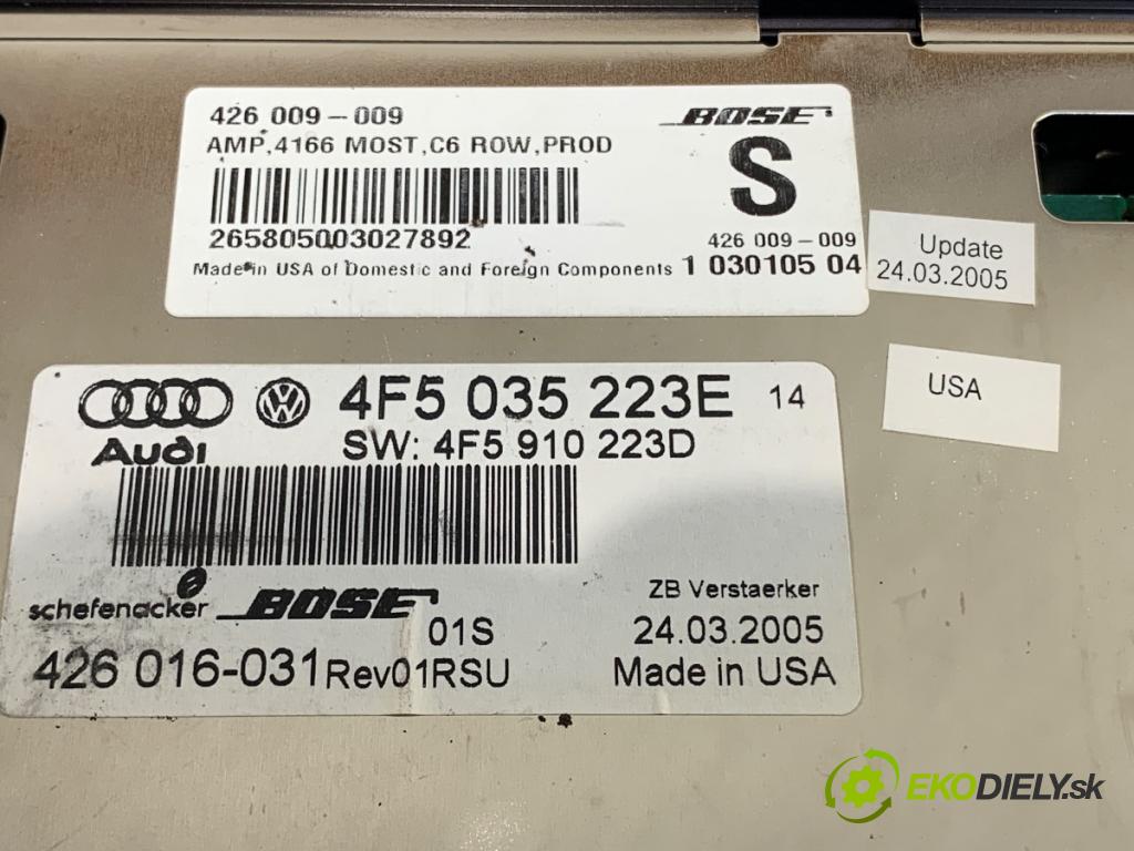 AUDI A6 C6 sedan 2005 165 kW 3.0 TDI quattro 2967 Zosilňovač 4F5035223E (Zosilňovač)