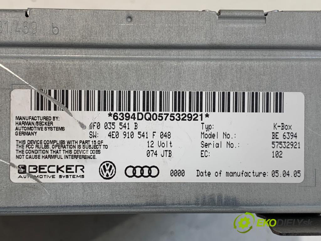 AUDI A6 C6 sedan 2005 165 kW 3.0 TDI quattro 2967 TUNER radia 4F0035541B