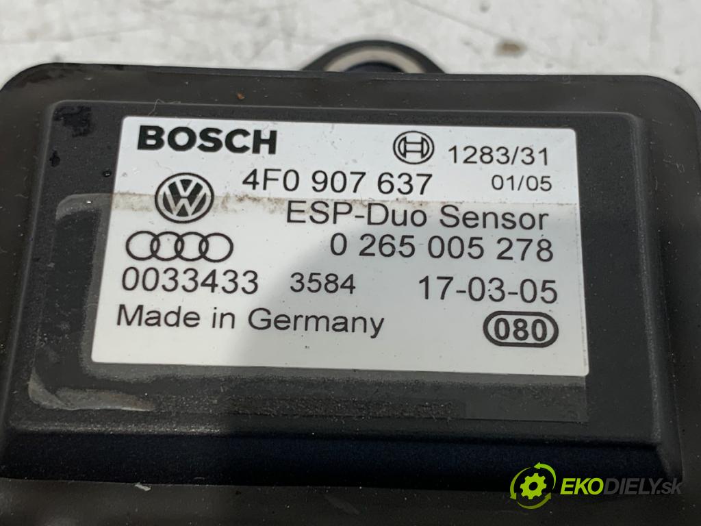 AUDI A6 C6 sedan 2005 165 kW 3.0 TDI quattro 2967 snímač ESP 4F0907637