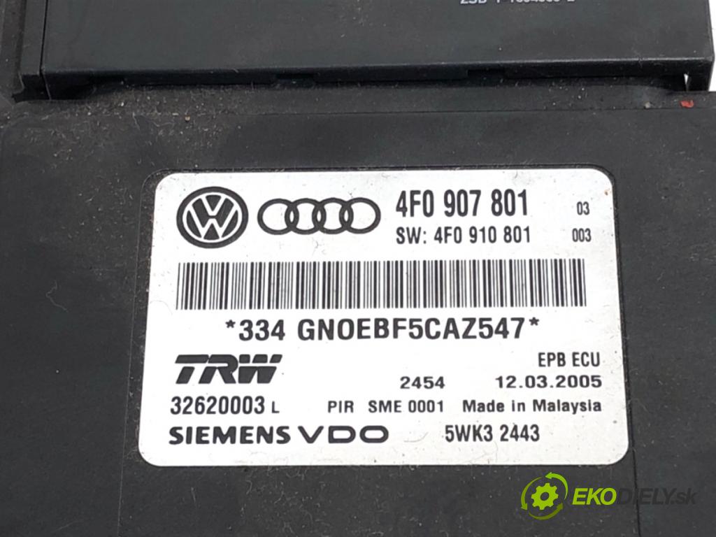AUDI A6 C6 sedan 2005 165 kW 3.0 TDI quattro 2967 modul brzdy ruční brzdy 4F0907801