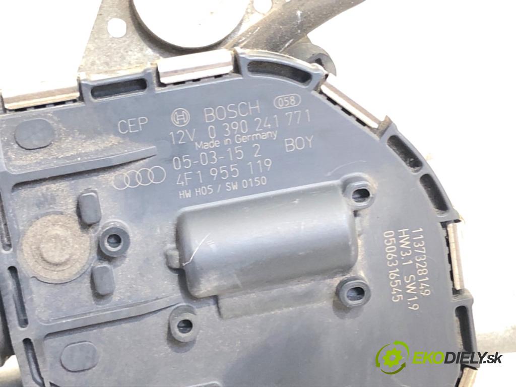 AUDI A6 C6 sedan 2005 165 kW 3.0 TDI quattro 2967 Mechanizmus stieračov predný 4F1955023B (Motorček stieračov predný)