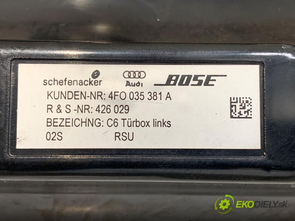 AUDI A6 C6 sedan 2005 165 kW 3.0 TDI quattro 2967 reproduktor dveře přední část levý 4F0035381A
