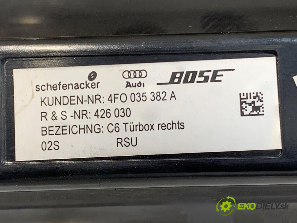 AUDI A6 C6 sedan 2005 165 kW 3.0 TDI quattro 2967 reproduktor dveře přední část pravý 4F0035382A