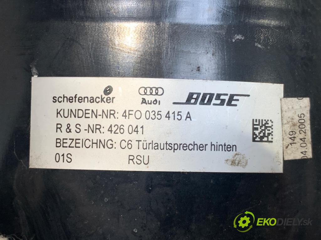 AUDI A6 C6 sedan 2005 165 kW 3.0 TDI quattro 2967 reproduktor dveře zadní část levý 4F0035415A