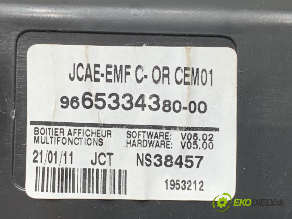 PEUGEOT 508 I sedan 2011 115 kW 1.6 THP 1598 Dislpej 9665334380 (Prístrojová doska)