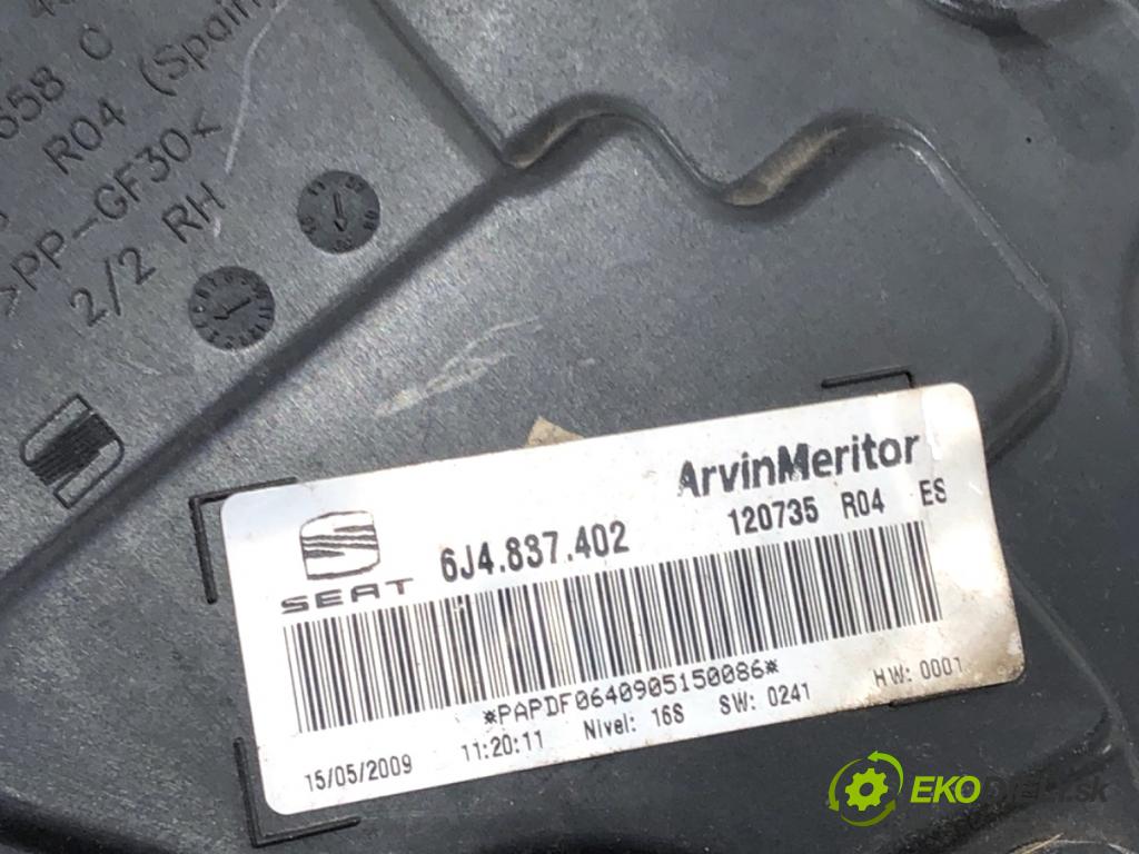 SEAT IBIZA IV liftback 2009 51 kW 1.2 1198 mechanismus okna pravý přední část 6J4837402