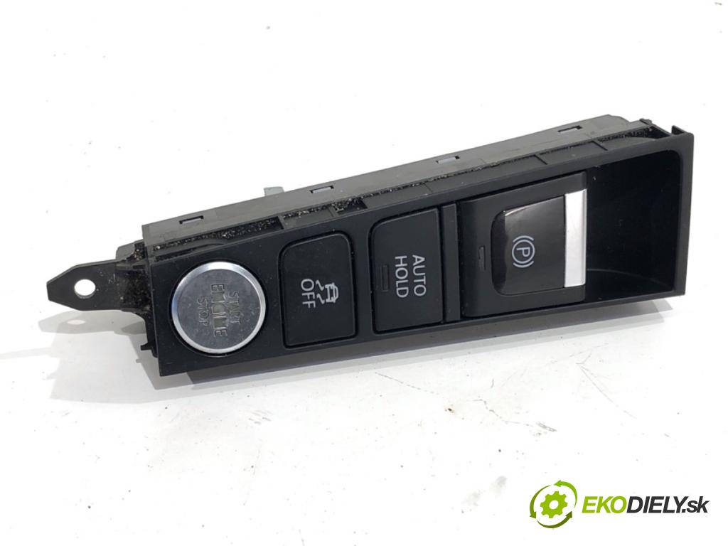 VW PASSAT B7 Kombi 2012 118 kW 1.8 TSI 1798 Spínač brzdy ručnej brzdy 3AB927137A (Prepínacie páčky pod volantom)