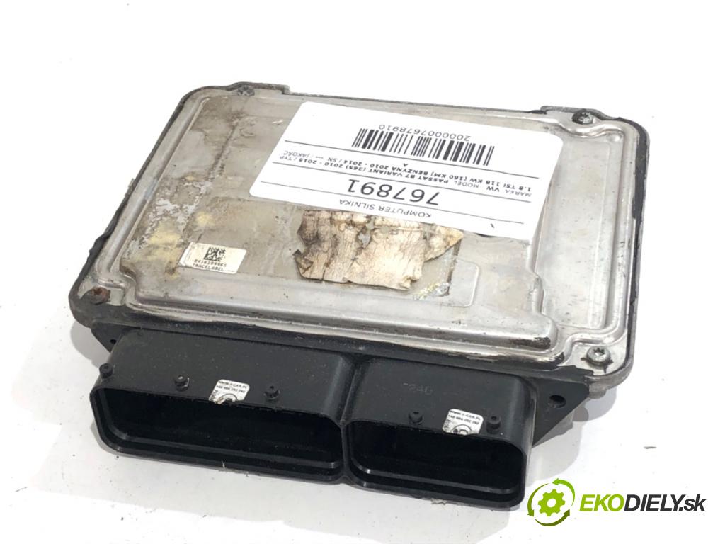 VW PASSAT B7 Kombi 2012 118 kW 1.8 TSI 1798 riadiaca jednotka Motor 06J907309B (Riadiaca jednotka)