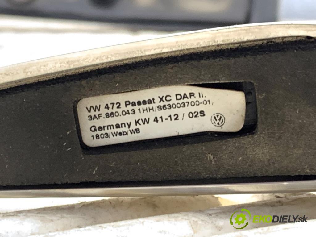 VW PASSAT B7 Kombi 2012 118 kW 1.8 TSI 1798 zábradlí: STŘECHA 3AF860043