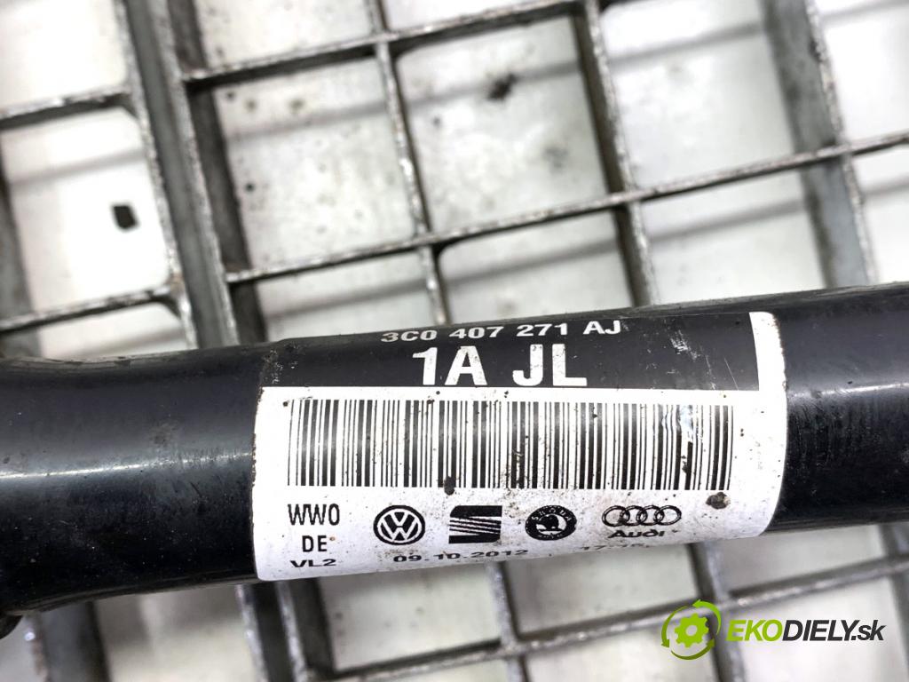 VW PASSAT B7 Kombi 2012 118 kW 1.8 TSI 1798 Poloos ľavy predný 3C0407271AJ