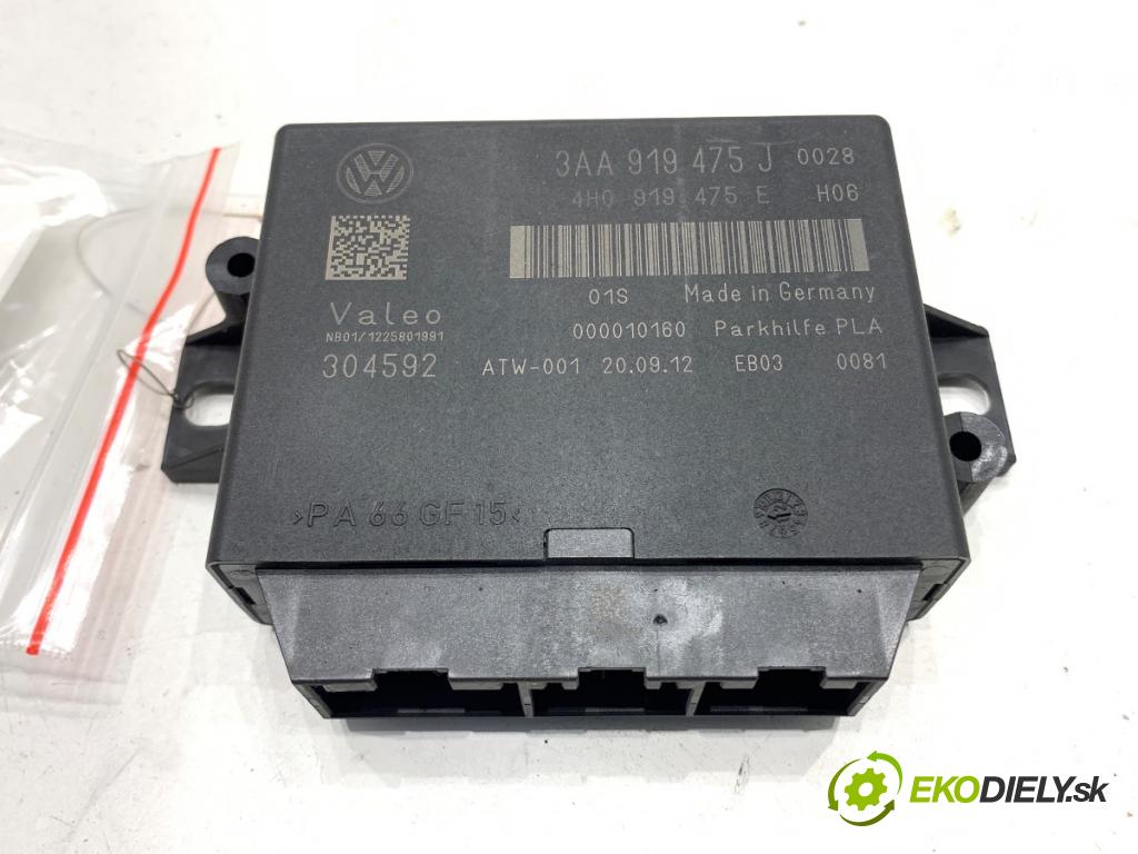 VW PASSAT B7 Kombi 2012 118 kW 1.8 TSI 1798 Modul PDC 3AA919475J (Riadiaca jednotka ostatné)