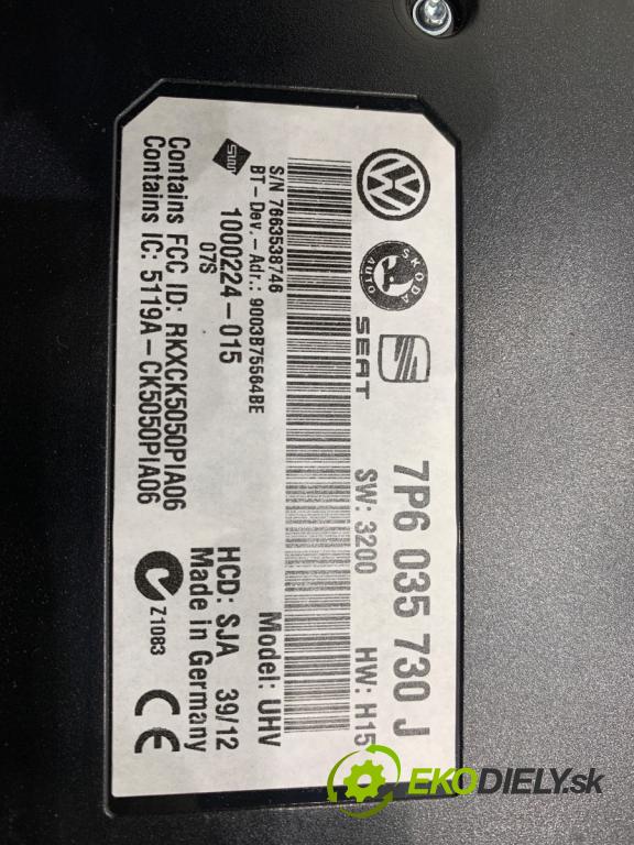 VW PASSAT B7 Kombi 2012 118 kW 1.8 TSI 1798 Modul BLUETOOTH 7P6035730J (Riadiaca jednotka ostatné)