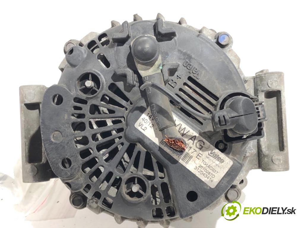 VW PASSAT B7 Kombi 2012 118 kW 1.8 TSI 1798 Alternátor 06H903017E (Alternátor)