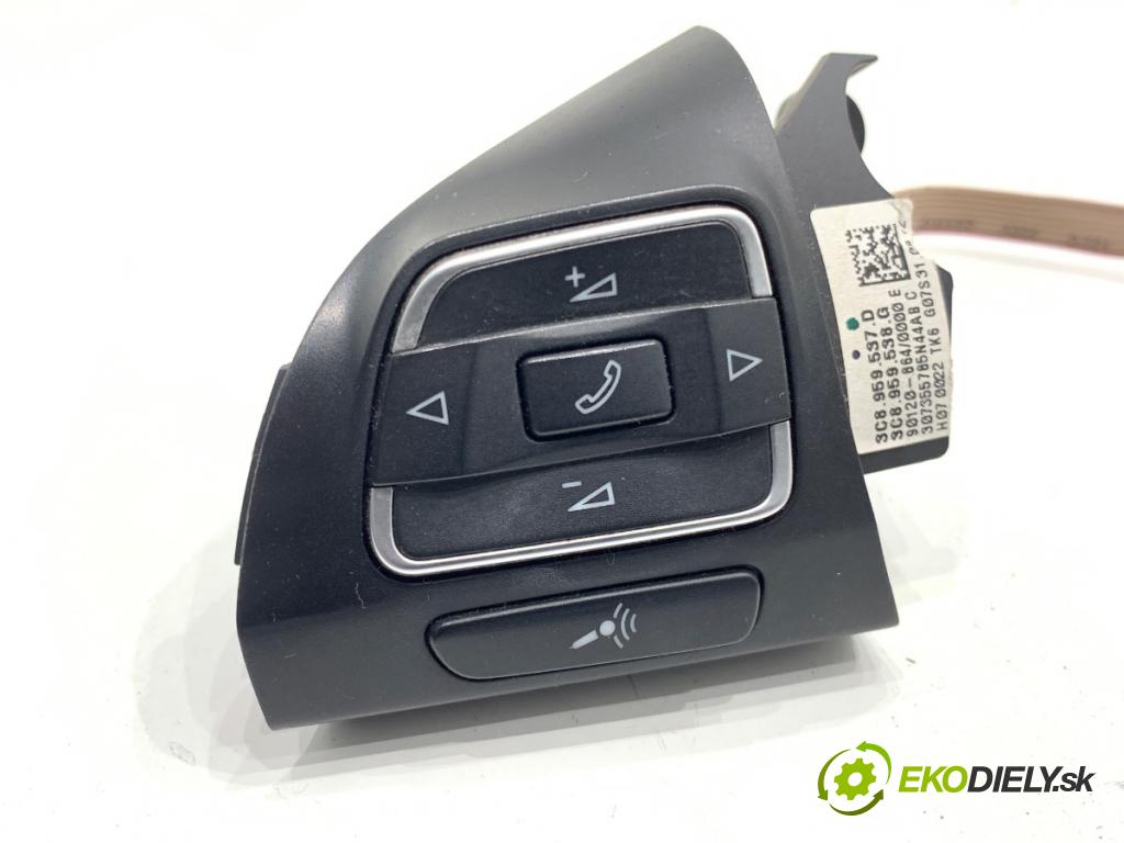 VW PASSAT B7 Kombi 2012 118 kW 1.8 TSI 1798 SPÍNAČE: volantu multifunkční: 3C8959537D