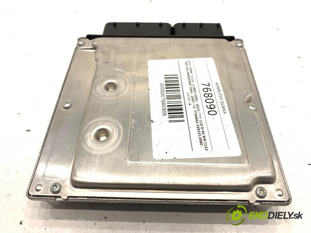 BMW E87 liftback 2006 90 kW 118 d 1995 riadiaca jednotka Motor 7799854 0281012880 (Riadiaca jednotka)