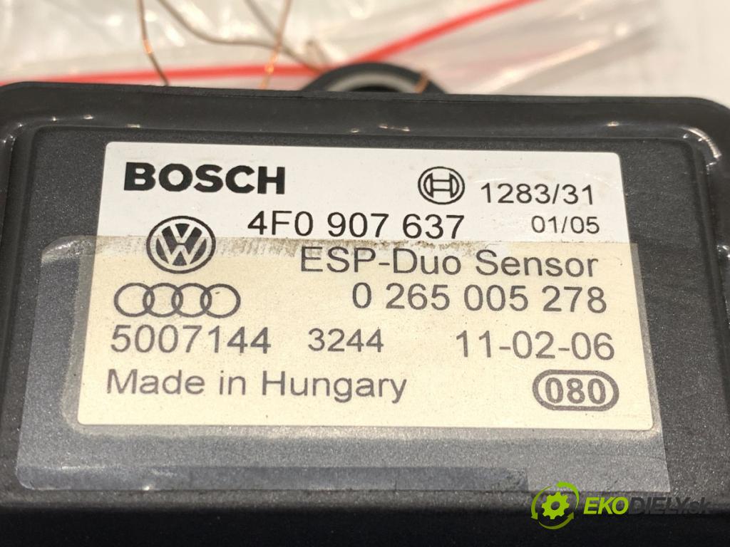 AUDI A6 C6 Kombi 2006 125 kW 2.0 TFSI 1984 snímač ESP 4F0907637