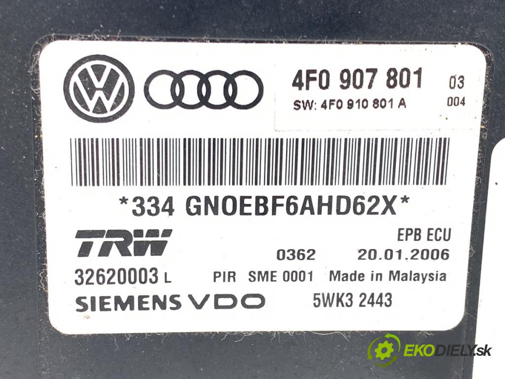 AUDI A6 C6 Kombi 2006 125 kW 2.0 TFSI 1984 modul brzdy ruční brzdy 4F0907801