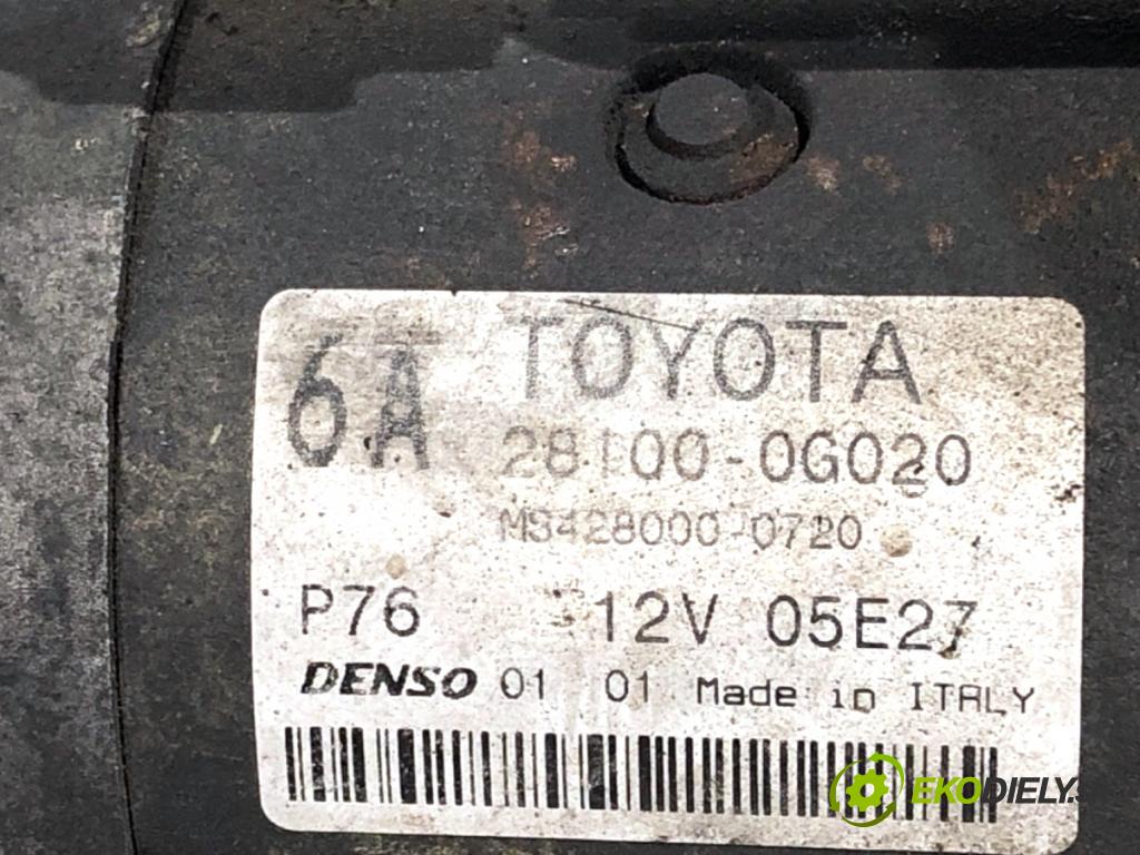 TOYOTA AVENSIS T25 liftback 2003 85 kW 2.0 D-4D (CDT250_) 1995 Štartér 28100-0G020 (Štartér)