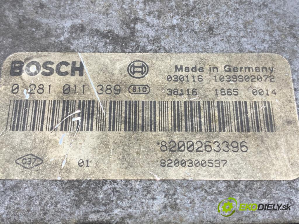 NISSAN PRIMERA P12 sedan 2003 88 kW 1.9 dCi 1870 řídící jednotka motora 8200300537 (Řídicí jednotka)