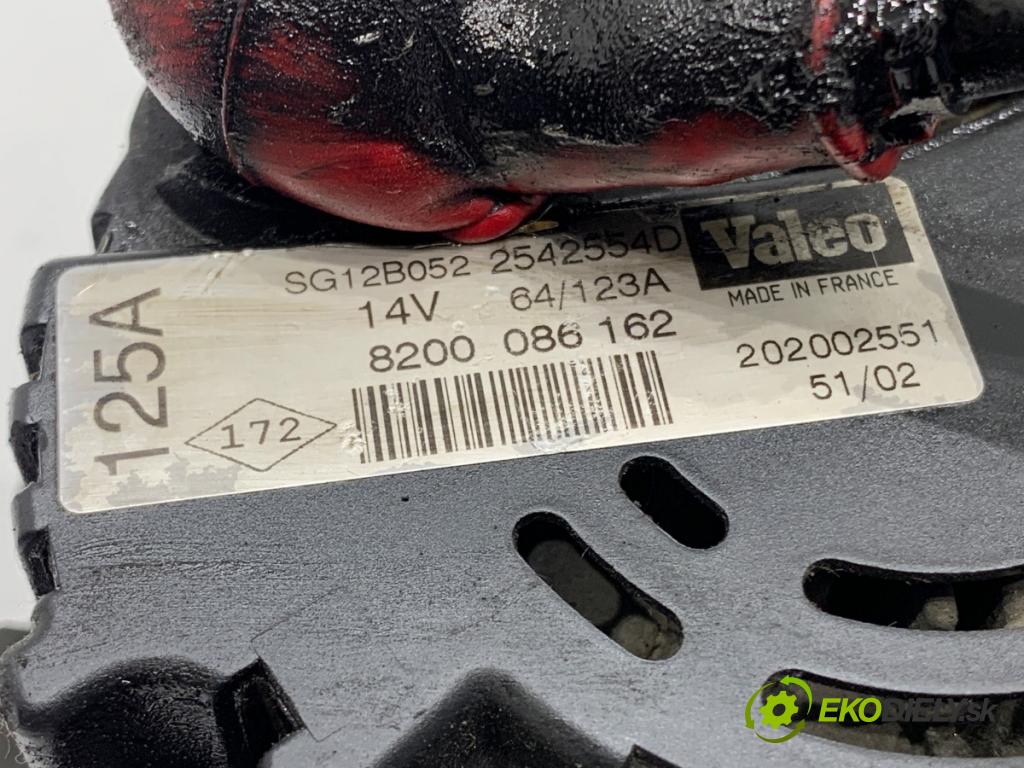 NISSAN PRIMERA P12 sedan 2003 88 kW 1.9 dCi 1870 Alternátor 8200086162 (Alternátor)