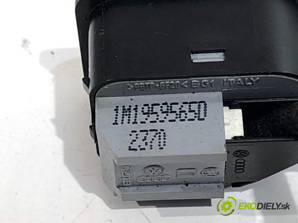 SEAT TOLEDO II sedan 2001 81 kW 1.9 TDI 1896 Prepínač nastavenia spätných zrkadiel 1M1959650 (Prepínacie páčky pod volantom)