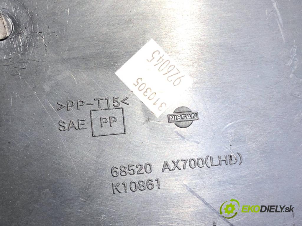 NISSAN MICRA K12 liftback 2005 65 kW 1.4 16V 1386 Priehradka, kastlík spolujazdca  (Priehradka (kastlík))