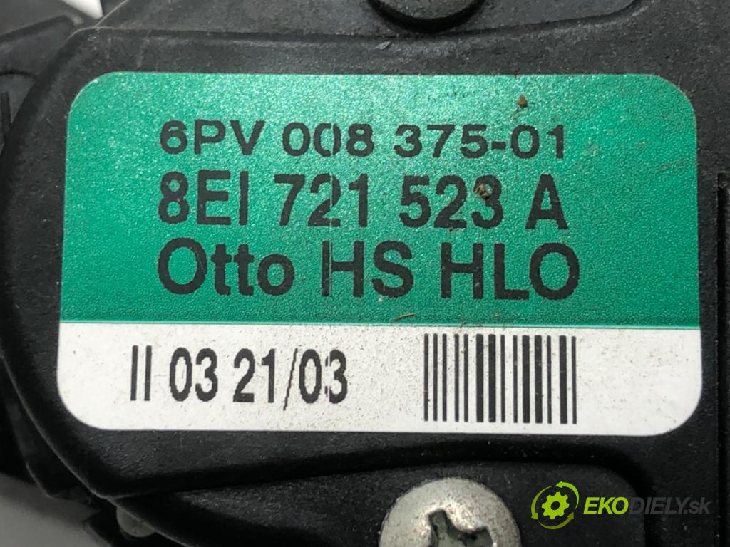 AUDI A4 B6 sedan 2003 96 kW 2.0 1984 Potenciometer plynu 8E1721523A (Potenciometer plynového pedálu)