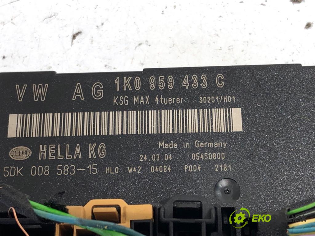 SEAT ALTEA nadwozie wielkoprzestrzenne (MPV) 2004 75 kW 1.6 1595 Modul komfortu 1K0959433C (Modul komfortu)