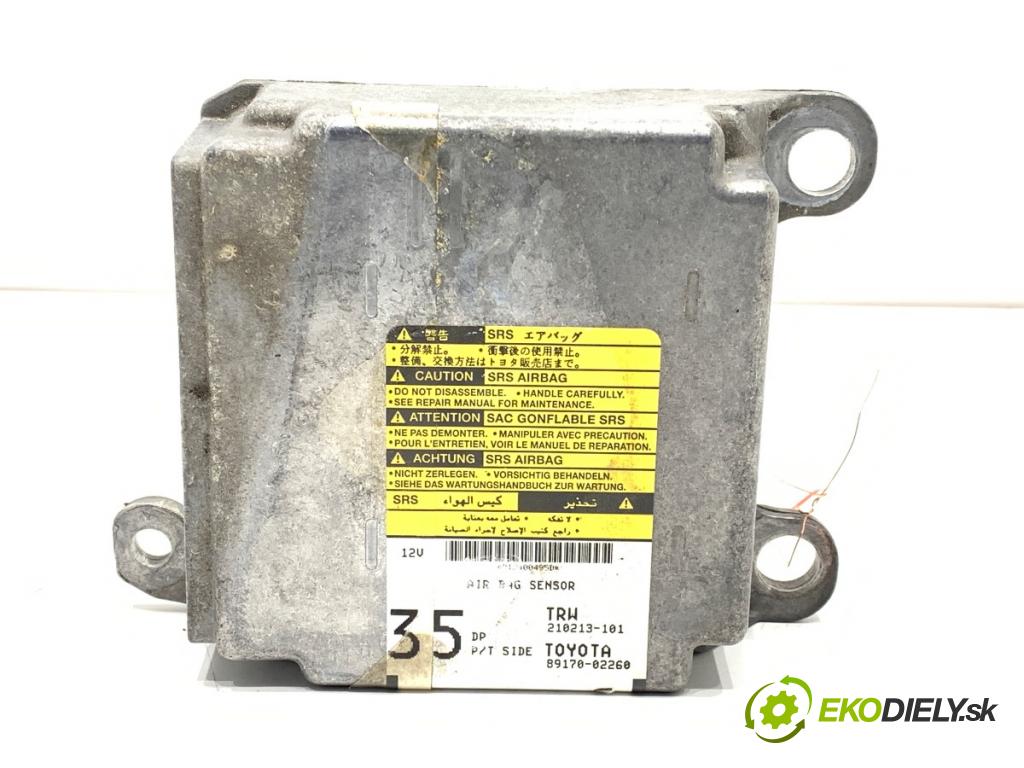 TOYOTA COROLLA E12 liftback 2004 85 kW 2.0 D-4D (CDE120R_, CDE120L_) 1995 senzor airbag 89170-02260 (Snímač)