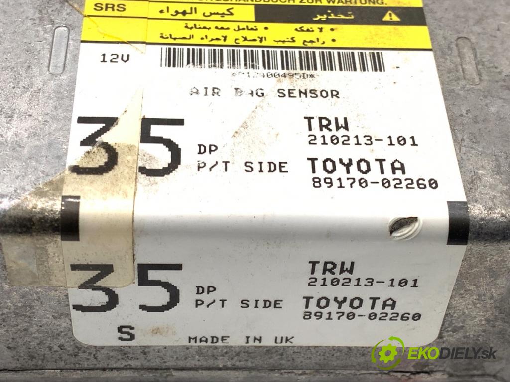 TOYOTA COROLLA E12 liftback 2004 85 kW 2.0 D-4D (CDE120R_, CDE120L_) 1995 senzor airbag 89170-02260 (Snímač)