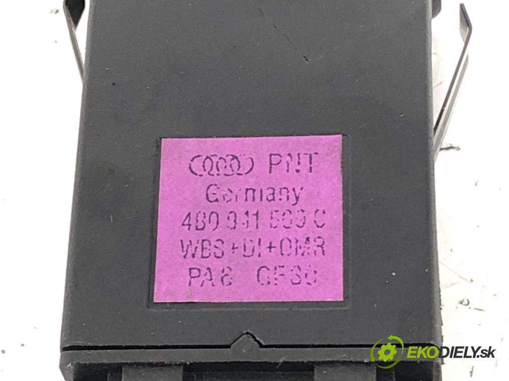 AUDI A6 C5 Kombi 2003 120 kW 2.5 TDI 2496 Spínač svetiel výstražných (núdzových) 4B0941509C (Prepínacie páčky pod volantom)