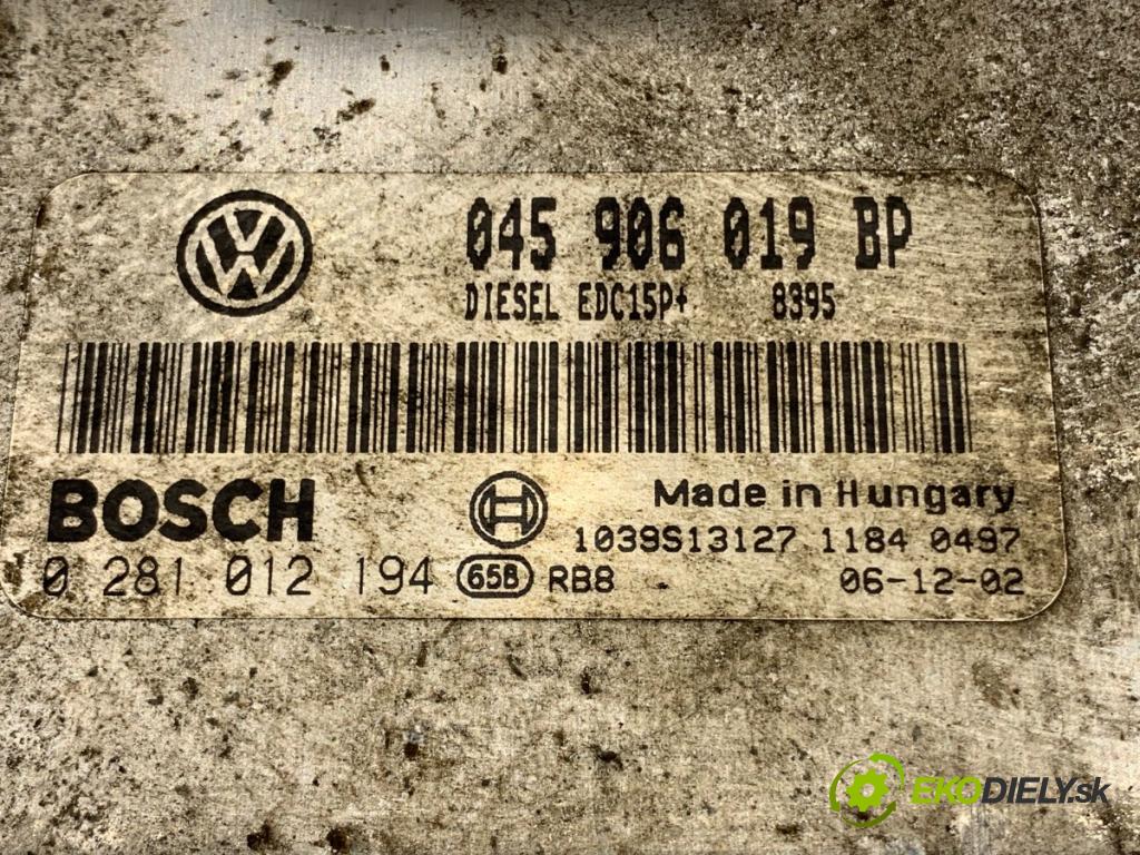 VW POLO IV 9N liftback 2007 51 kW 1.4 TDI 1422 riadiaca jednotka Motor 045906019BP (Riadiaca jednotka)
