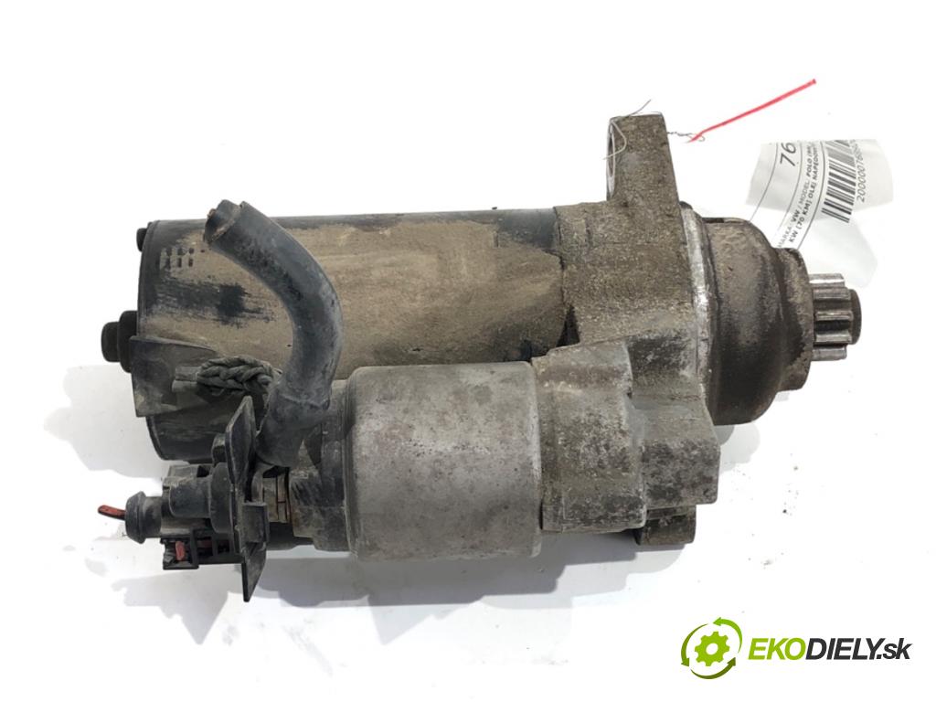 VW POLO IV 9N liftback 2007 51 kW 1.4 TDI 1422 Štartér 0001123018 (Štartér)