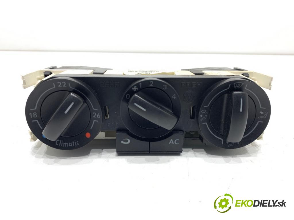 VW POLO IV 9N liftback 2007 51 kW 1.4 TDI 1422 Panel ovládania kúrenia 6Q0820045G (Prepínacie páčky pod volantom)