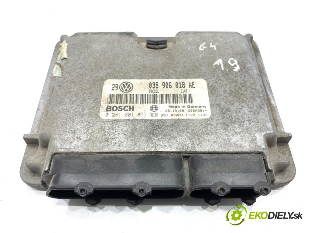 AUDI A3 8L liftback 1998 81 kW 1.9 TDI 1896 riadiaca jednotka Motor 038906018AE 0281001851 (Riadiaca jednotka)