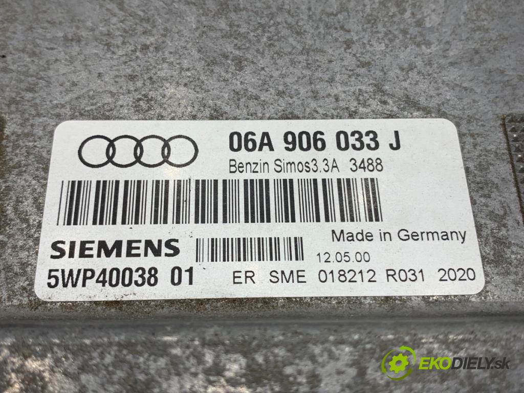 AUDI A3 8L liftback 2000 75 kW 1.6 1595 riadiaca jednotka Motor 06A906033J (Riadiaca jednotka)