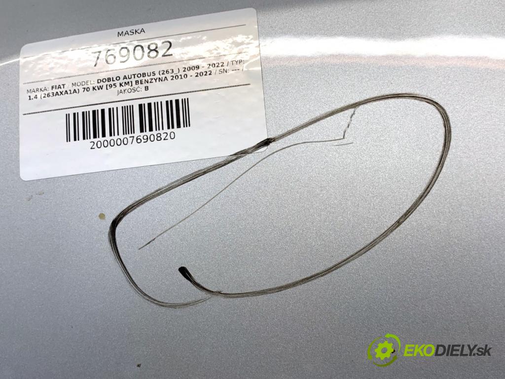 FIAT DOBLO II Autobus 2018 70 kW 1.4 (263AXA1A) 1368 kapota  (Kapota)