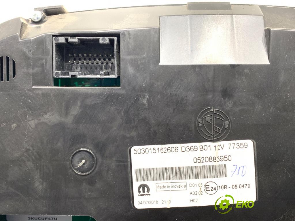 FIAT DOBLO II Autobus 2018 70 kW 1.4 (263AXA1A) 1368 Prístrojovka 503015162606 (Prístrojová doska)