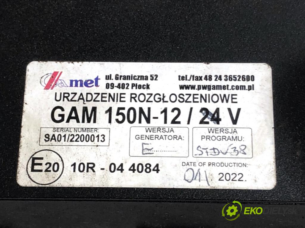 FIAT DOBLO II Autobus 2018 70 kW 1.4 (263AXA1A) 1368 GENERATOR GAM 150N-12