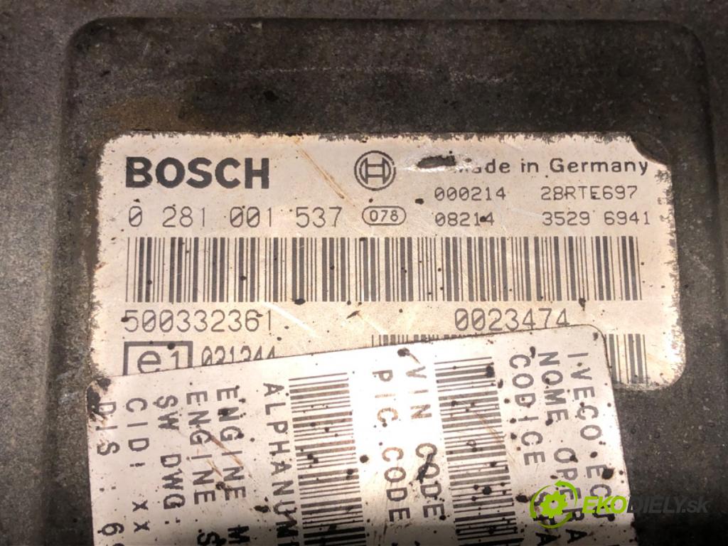 IVECO DAILY III Platforma / podwozie 2000 92 kW 50 C 13 2798 riadiaca jednotka Motor 0281001537 (Riadiaca jednotka)