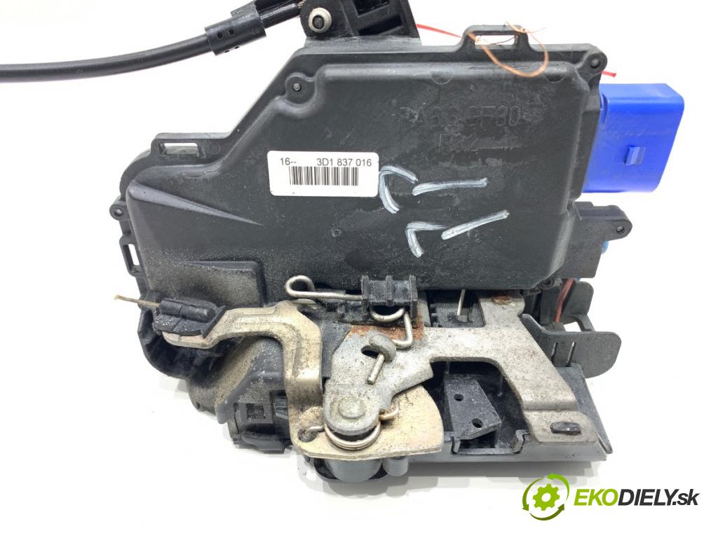 VW TOURAN nadwozie wielkoprzestrzenne (MPV) 2005 77 kW 1.9 TDI 1896 zámok dveře pravý přední část 3D1837016