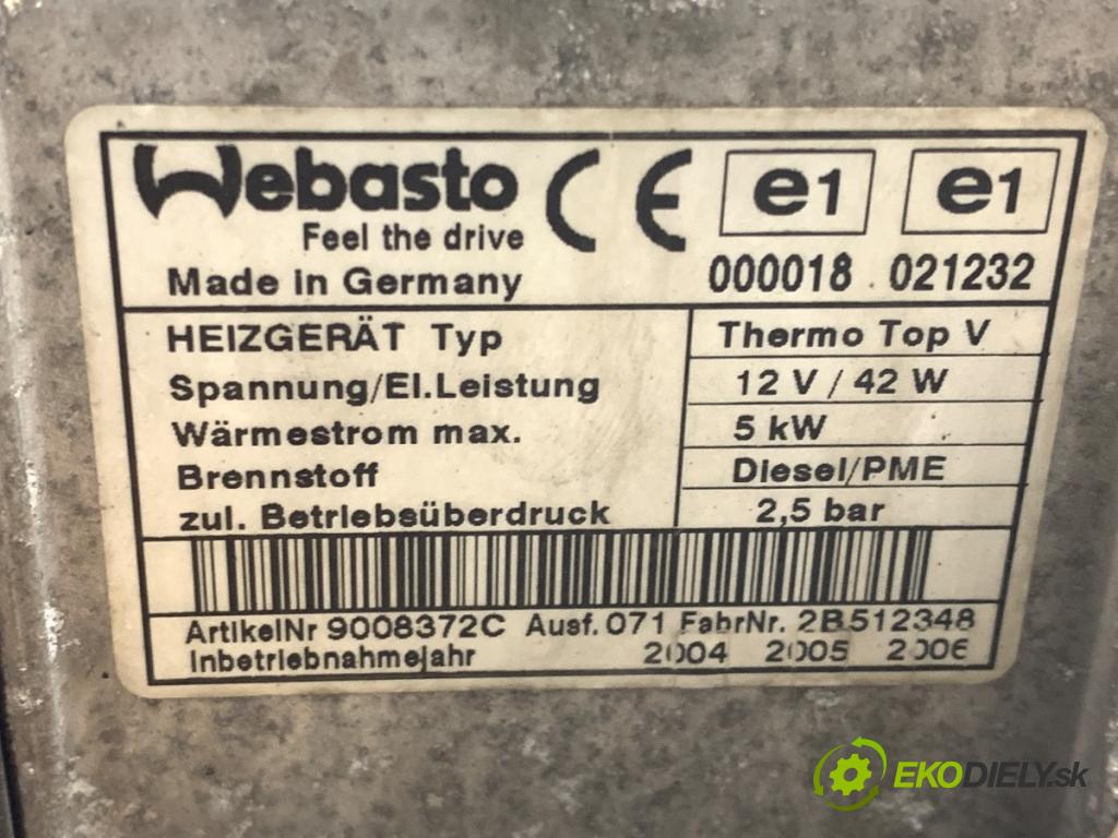 VW TOURAN nadwozie wielkoprzestrzenne (MPV) 2005 77 kW 1.9 TDI 1896 Webasto 1K0815065R (Webasto (nezávislé topení))