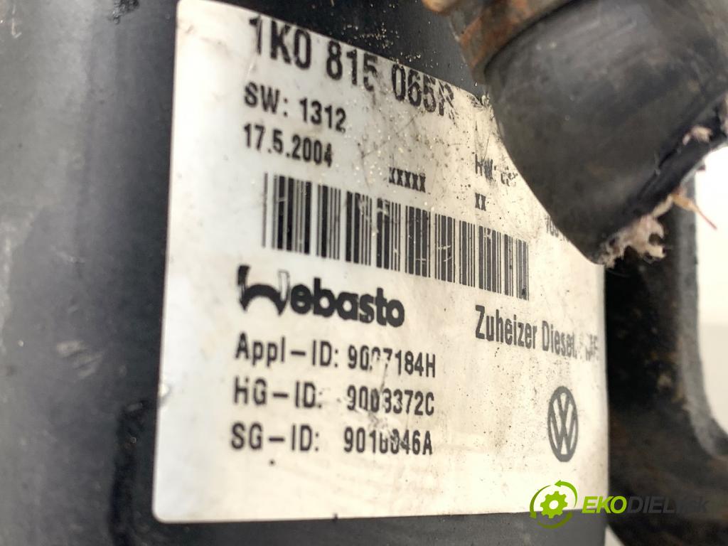 VW TOURAN nadwozie wielkoprzestrzenne (MPV) 2005 77 kW 1.9 TDI 1896 Webasto 1K0815065R (Webasto (nezávislé topení))